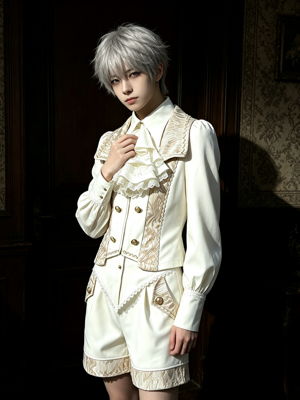 Vintage Prince Long Sleeve Shorts Lolita Suit