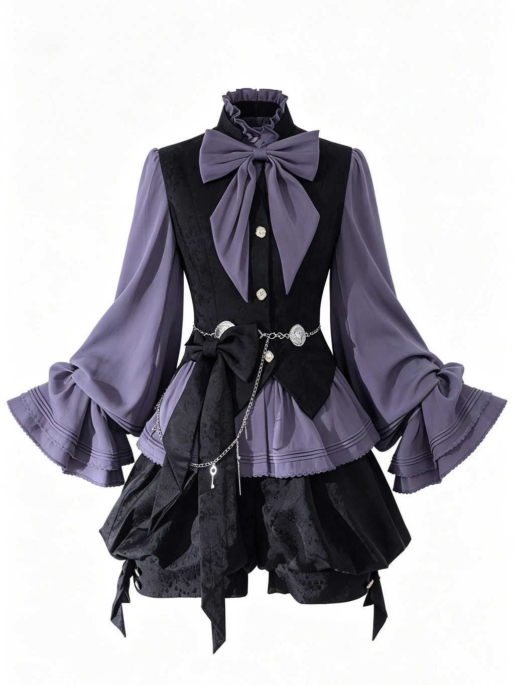 Vintage Prince Long Sleeve Lolita Shorts Suit