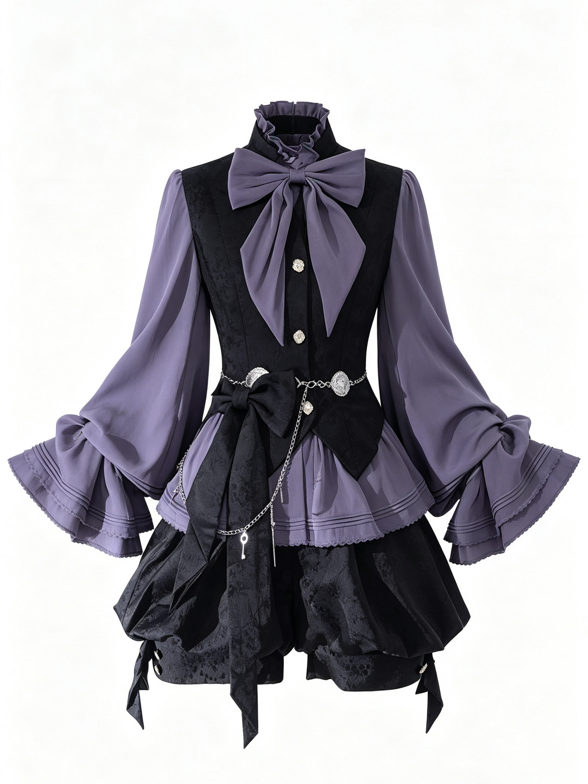 Vintage Prince Long Sleeve Lolita Shorts Suit