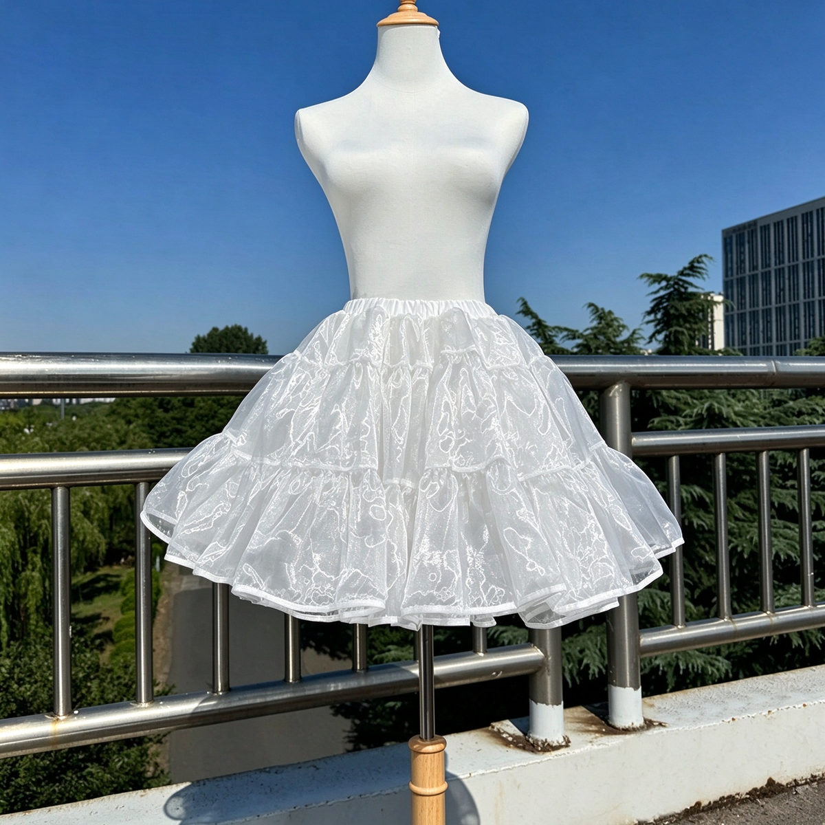 White Organza Multi Layered Lolita Petticoat (55cm / 60cm / 70cm / 80cm)