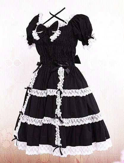 Classic Traditional Short Sleeve Cotton Lolita Dress