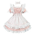 Sweet Maid Lolita Short Sleeve OP Dress Set with Crisscross Waist Band and Matching Choker