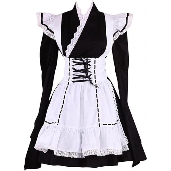 Classic Traditional Long Sleeve Cotton Lolita Dress